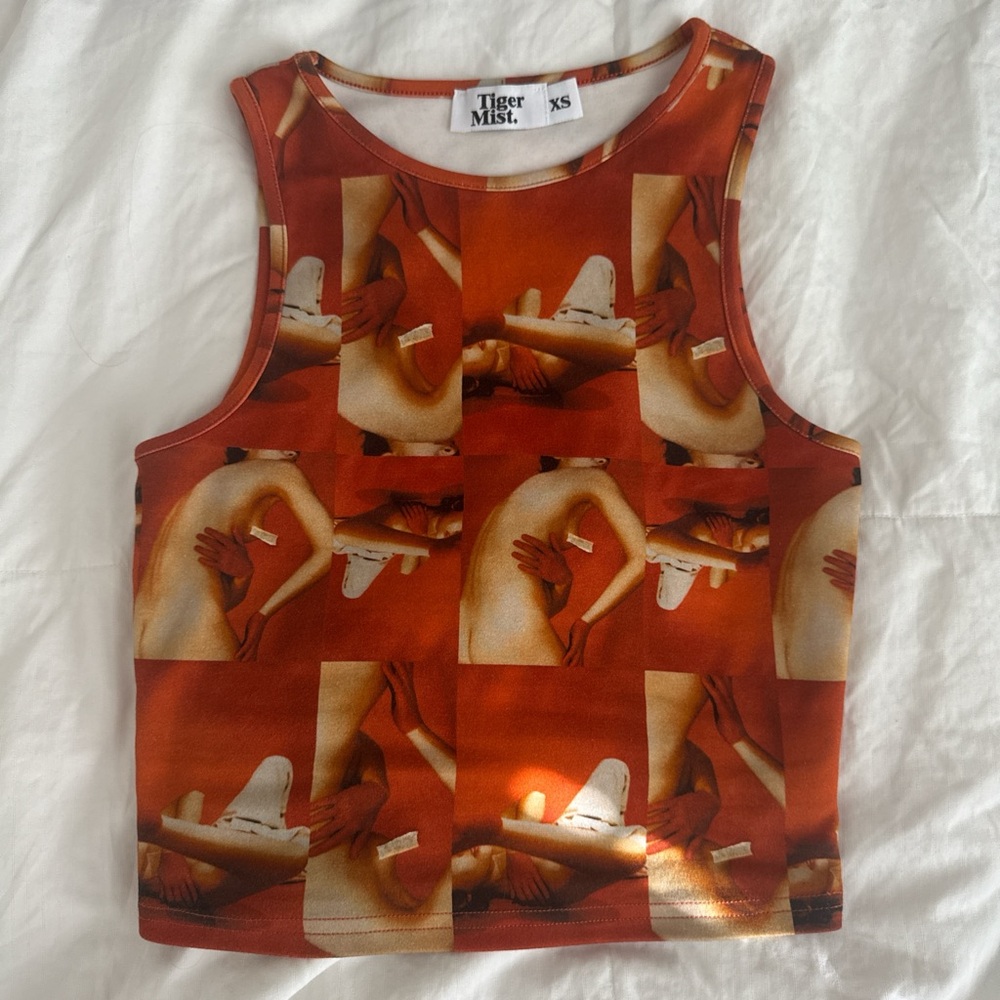 Tiger Mist Graphic Crop Top